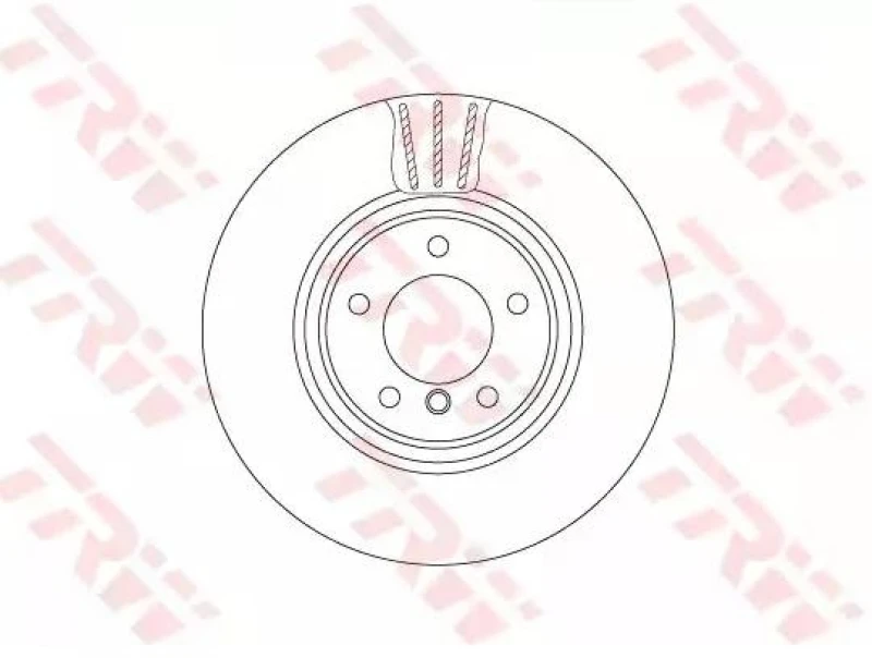 Image of Brake disc TRW DF6609S