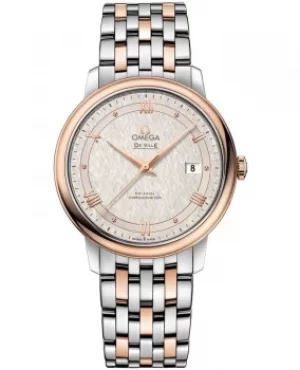 Image of Omega De Ville Prestige Co-Axial 39.5mm Silver Dial Rose Gold and Stainless Steel Mens Watch 424.20.40.20.02.003 424.20.40.20.02.003