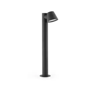 Image of Gina 1 Light Outdoor Bollard Light Dark Grey IP44, GU10