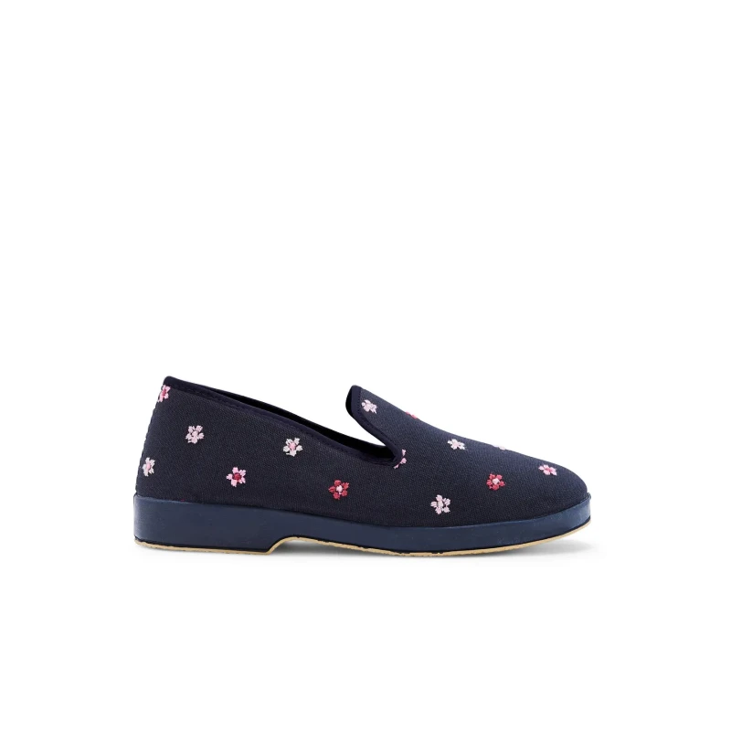 Image of Pediconfort Embroidered sponge inside slippers For Her Pediconfort Bleu Female 41