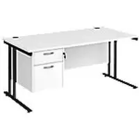 Image of Dams International Desk MC16P2KWH 1,600 x 800 x 725 x 800 - 990 mm