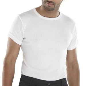 Image of Click Workwear Vest Short Sleeve Thermal Lightweight M White Ref