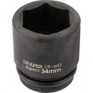 Image of Draper Expert 3/4" Drive Hexagon Impact Socket Metric 3/4" 34mm
