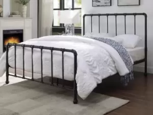 Image of Flintshire Kinnerton 5ft King Size Sand Blast Black Metal Bed Frame