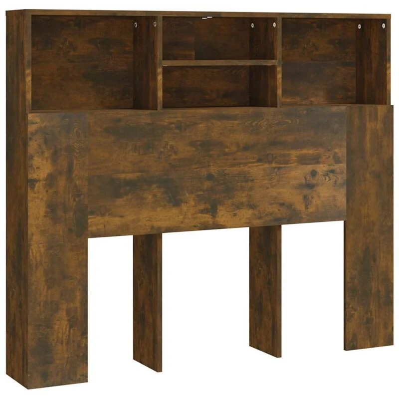Image of VIDAXL Headboard Cabinet Smoked Oak 120x19x103.5cm Vidaxl 8720286968703