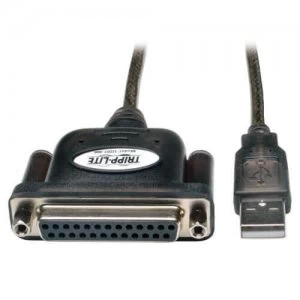 Image of Tripp Lite Hi Speed USB to IEEE 1284 Parallel Printer Gold Adapter Cab