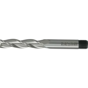 Image of 14.00MM HSS-Co 8% 3 Flute Threaded Shank Long Series Slot Drills - Uncoated