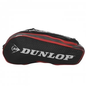 Image of Dunlop Performance 12 Squash Racket Bag - Black/Red
