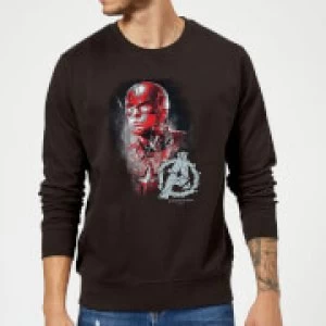 Image of Avengers Endgame Captain America Brushed Sweatshirt - Black