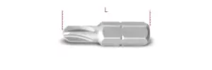 Image of Beta Tools 861 TQS 1x 1/4" Hex Drive Torq-Set Bit #0 008610620