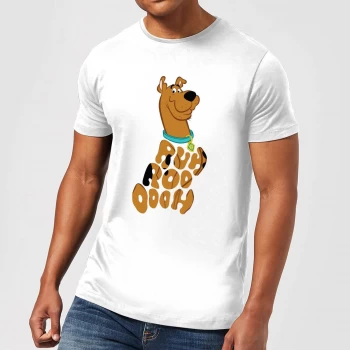 Image of Scooby Doo RUHROOOOOH Mens T-Shirt - White - XS