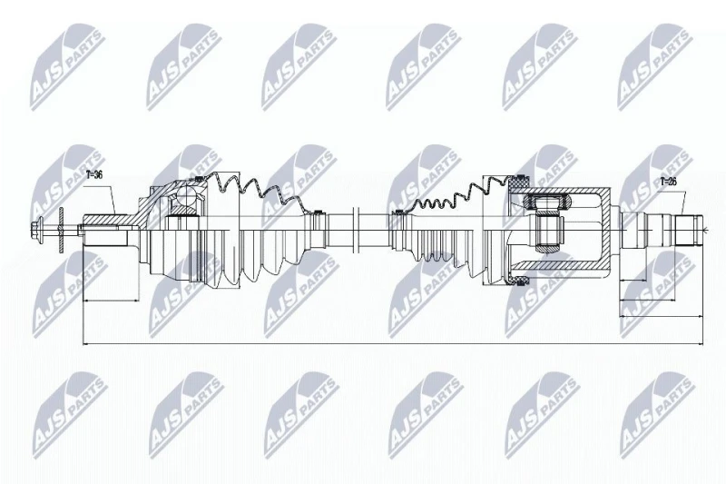 Image of NTY Drive shaft NTY NPW-VV-030