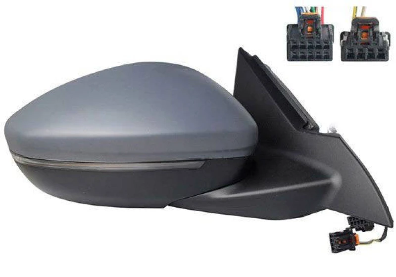 Image of ALKAR 9030446 Wing mirror Right, Electric, with Peripheral Lighting, primed Outside Mirror (50)