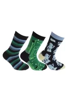 image of Retro Gripper Socks (3 Pairs)