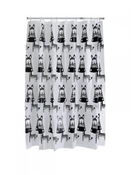 image of Aqualona Zebra Shower Curtain - Multi