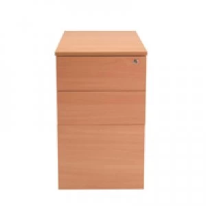 image of Jemini Intro D800mm Bavarian Beech Desk High Pedestal KF74107