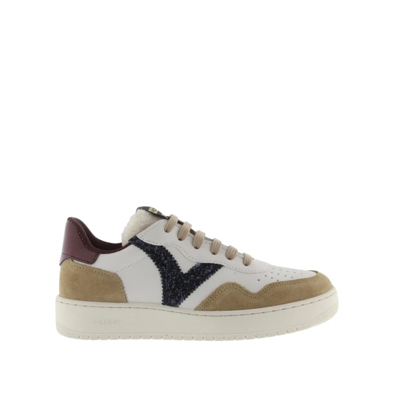 Image of VICTORIA Leather Trainers white/beige Women 36 (3.5);38 (5);39 (5.5 to 6);40 (6.5);41 (7)