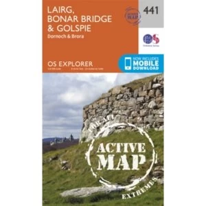 Image of Lairg, Bonar Bridge and Golspie by Ordnance Survey (Sheet map, folded, 2015)