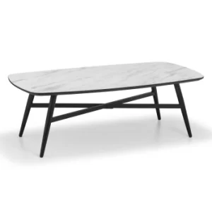 Image of Caruso Marble Effect Coffee Table White