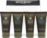 image of Molton Brown Gift Set 2 x 30ml Coastal Cypress & Sea Fennel Body Wash + 2 x 30ml Ylang Ylang Body Lotion