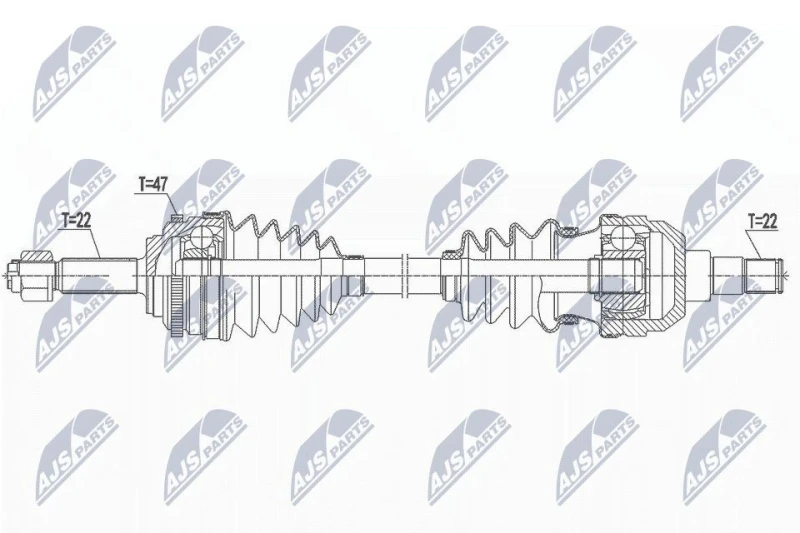 Image of NTY Drive shaft NTY NPW-DW-045