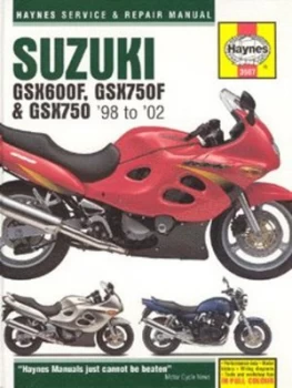 Image of Suzuki Gsx600f Gsx750f and Gsx750 Service and Repair Manual by Matthew Coombs Hardback
