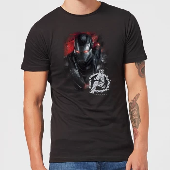 image of Avengers Endgame War Machine Brushed Mens T-Shirt - Black - 3XL - Black