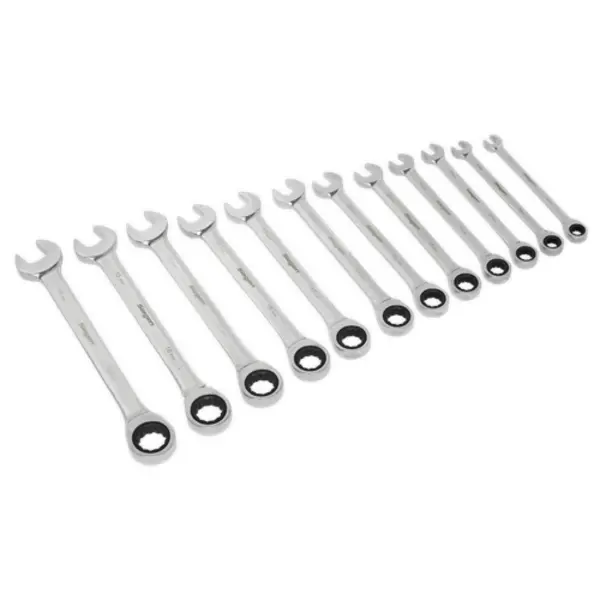 image of Siegen Ratchet Combination Spanner Set 12pc Metric