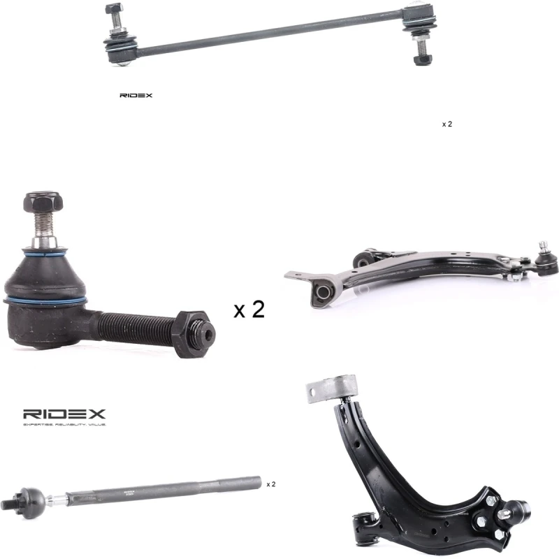 Image of RIDEX 772S1191 Control arm repair kit Front Axle Suspension Kit (772)
