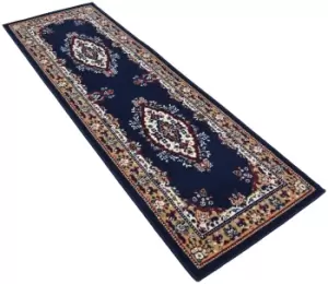 Image of Maestro Traditional Short Pile Runner - 67x200cm - Navy.