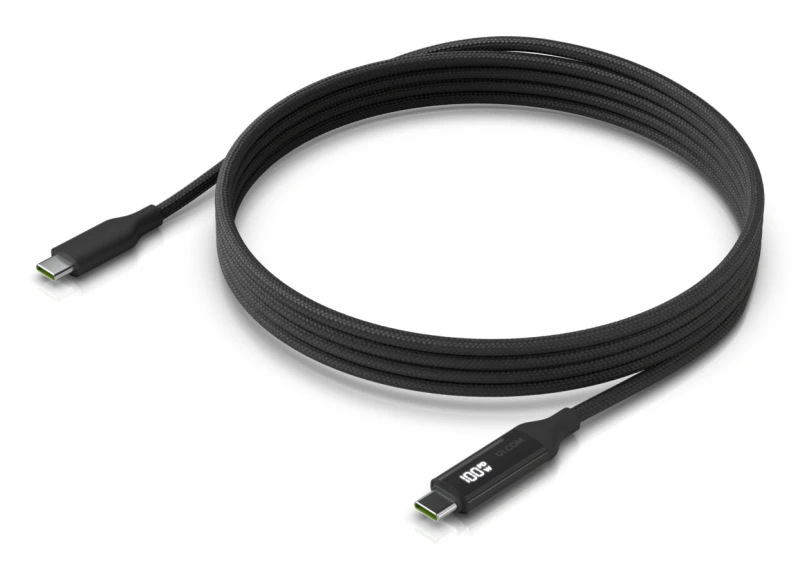 Image of Ubiquiti UACC-Cable-USB-100W-2M-BK USB cable USB C Black. Grey