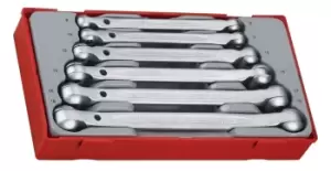 Image of Teng Tools TT6506 6 Piece Double Flex Wrench Set 8 - 19mm