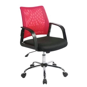 Image of Eliza Tinsley Mesh-Back Task Operator Chair - Raspberry