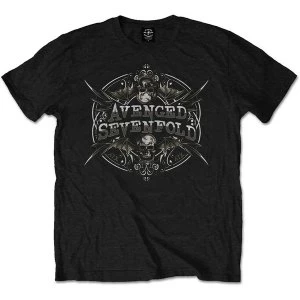 Image of Avenged Sevenfold - Reflections Unisex Large T-Shirt - Black