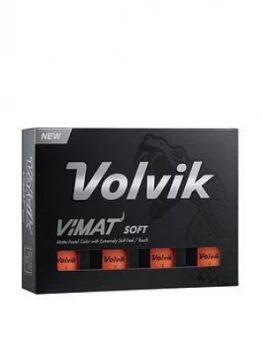 image of Volvik 12 Pack Volvik Vimat Golf Balls Soft Orange