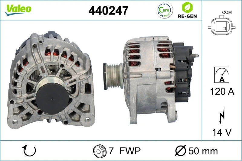 Image of VALEO Alternator VALEO 440247