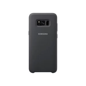 image of Samsung EF-PG955TSEGWW Galaxy S8 Plus Silicone Cover in Grey-Silver