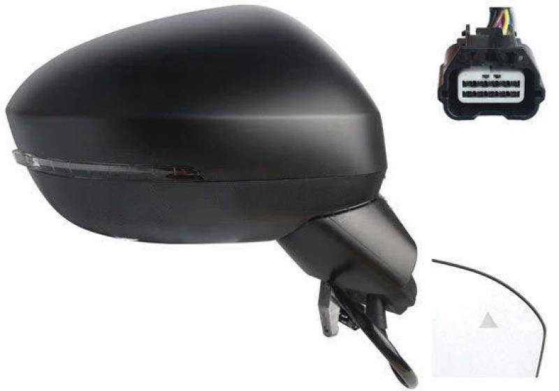 Image of ALKAR 9044764 Wing mirror Right, Electric, Convex, primed Outside Mirror (50)
