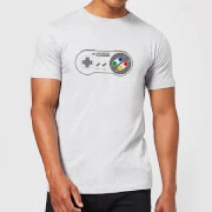 Image of Nintendo SNES Controller Pad Mens T-Shirt - Grey - XXL