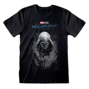 Image of Moon Knight - Logo Unisex Large T-Shirt - Black