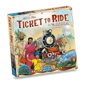 Image of Ticket To Ride India + Switzerland Board Game