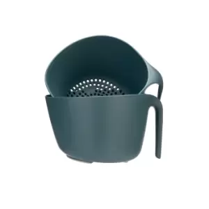 Image of Fusion Twist Mixing Bowl & Colander Set Blue