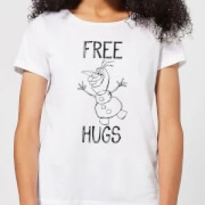 Image of Disney Frozen Olaf Free Hugs Womens T-Shirt - White