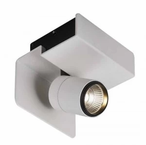 image of Surface Mounted Spotlight , Wall Light 1 x 7W LED 4000K, 560lm, Matt White , Black