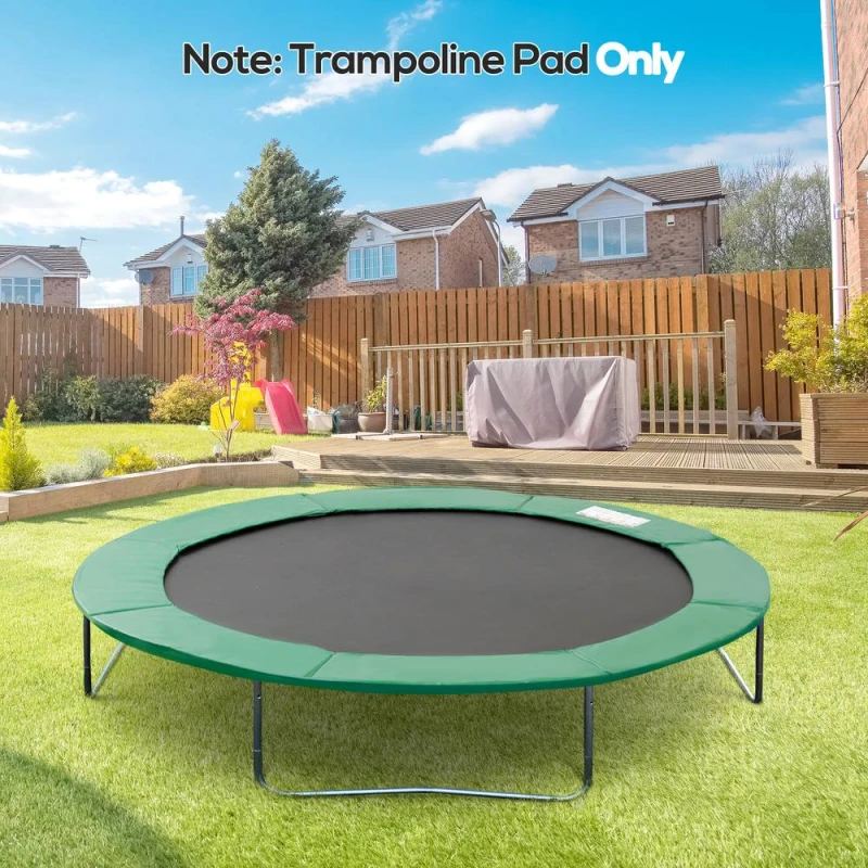 Image of HOMCOM 8FT Replacement Trampoline Pad, Thick Foam Safety Cover, Green Green Unisex