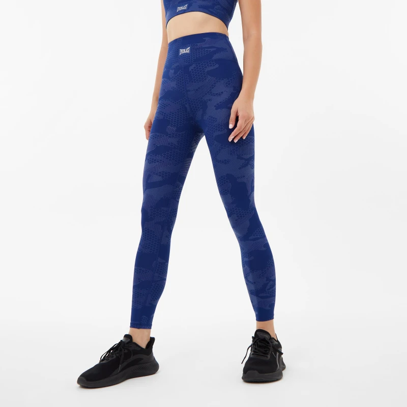 Image of Everlast Gloss Tights Womens - Blue Blue 8
