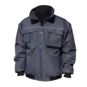 image of Result Mens Workguard Sabre Pilot Work Jacket (M) (Navy Blue)