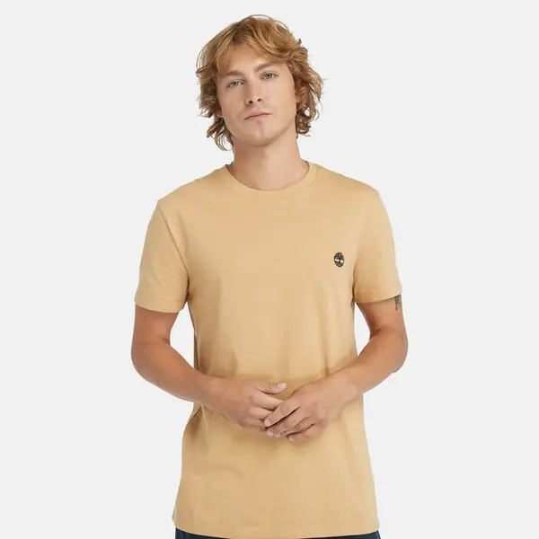 Image of Timberland Dunstan River T-Shirt For Men In Light Brown, Size L