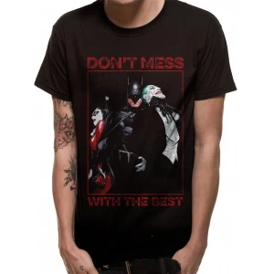 Image of Batman - Dont Mess Mens Small T-Shirt - Black
