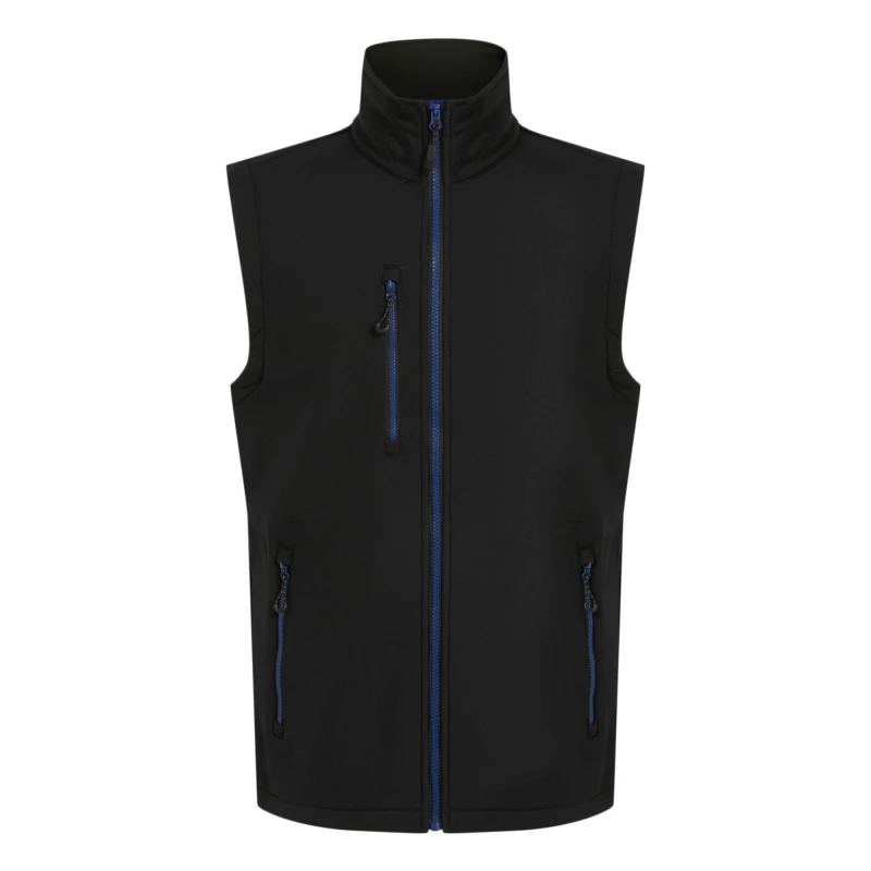 Image of Regatta Professional Mens Softshell 2 Layer Body Warmer in Baby Blue Size: Small Baby Blue Male S